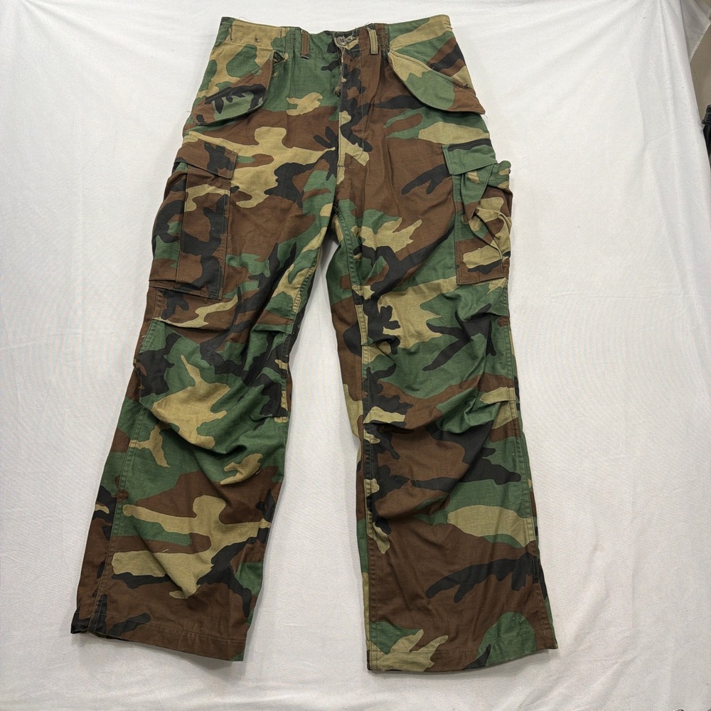 US Military Trousers Cold Weather M-65 Woodland Camo Pants Men Small-Regular